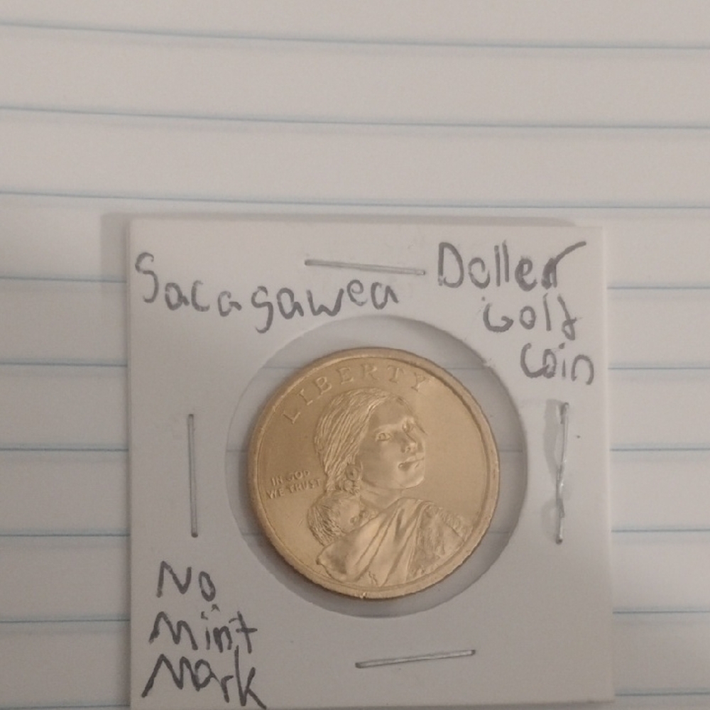 Sacagawea Dollar Gold Coin No Mint Mark
